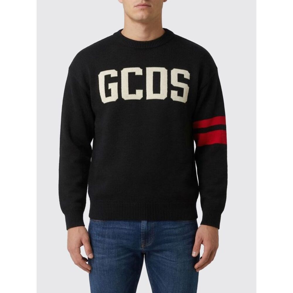 Cotton Logo Knit Sweater Gcds